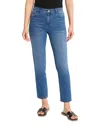 Nic + Zoe Nic+zoe High Rise Straight Leg Jeans In Uptown In Blue