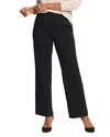 Nic + Zoe Nic+zoe Seamed Pull-on Wide Leg Knit Pants In Black Onyx