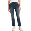 Nic + Zoe Nic+zoe High Waist Raw Hem Flare Leg Jeans In Aegean