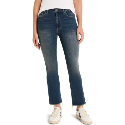 NIC + ZOE NIC+ZOE HIGH WAIST RAW HEM FLARE LEG JEANS