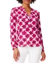 Nic + Zoe Nic+zoe In Bloom Split Neck Top
