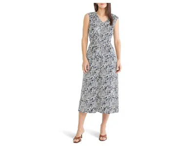 Nic + Zoe Inked Lines Dierdre Dress In Animal Print