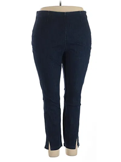 Pre-owned Nic + Zoe Jeggings In Blue