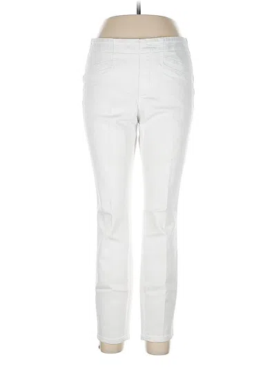 Pre-owned Nic + Zoe Jeggings In White