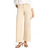 Nic + Zoe Nic+zoe Weekend Raw Hem Mid Rise Ankle Wide Leg Jeans In Burgundy