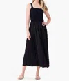 Nic + Zoe Kara Womens Knit Sleeveless Maxi Dress In Black