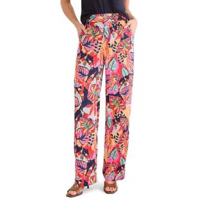 Nic + Zoe Nic+zoe Kauai Garden Wide Leg Pants In Multi