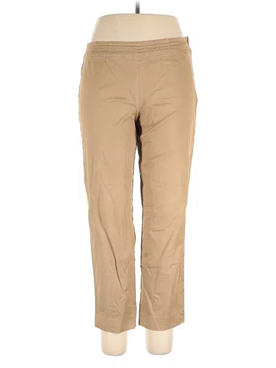 Pre-owned Nic + Zoe Khaki Pant In Brown
