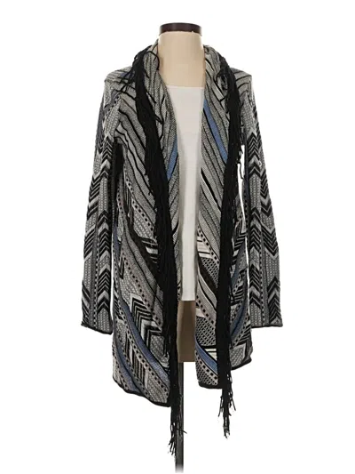 Pre-owned Nic + Zoe Kimono In Black