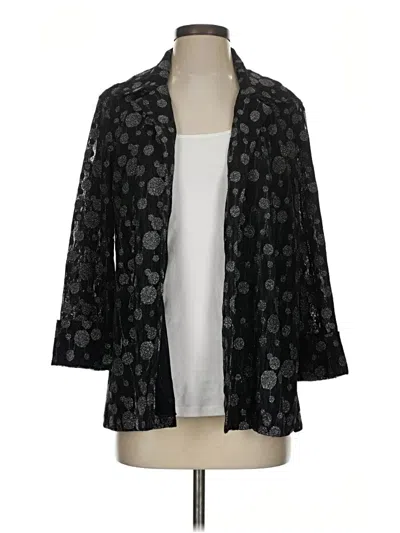 Pre-owned Nic + Zoe Kimono In Black