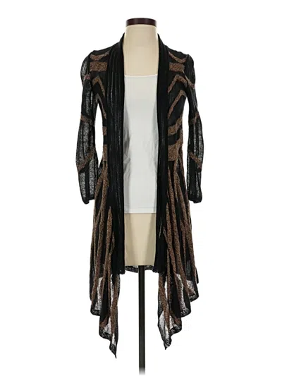 Pre-owned Nic + Zoe Kimono In Black
