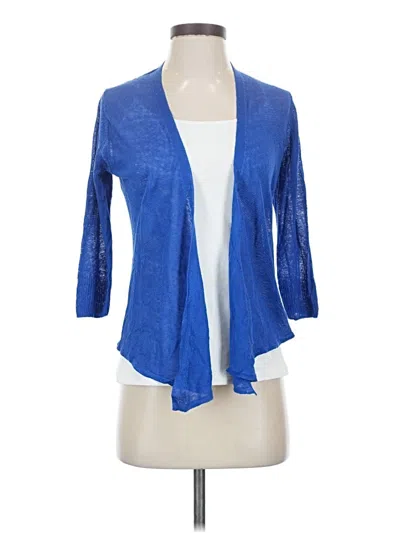 Pre-owned Nic + Zoe Kimono In Blue