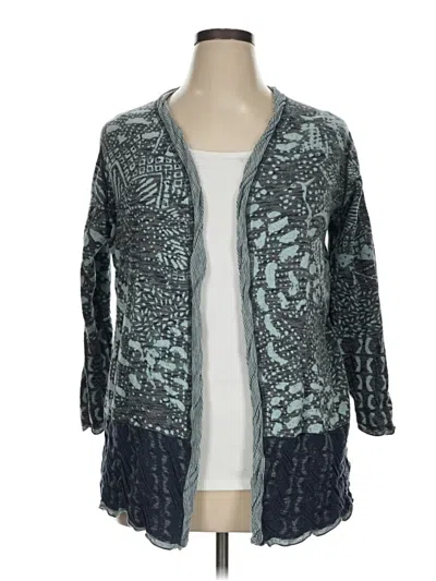 Pre-owned Nic + Zoe Kimono In Blue