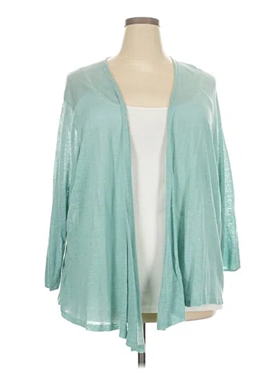 Pre-owned Nic + Zoe Kimono In Blue