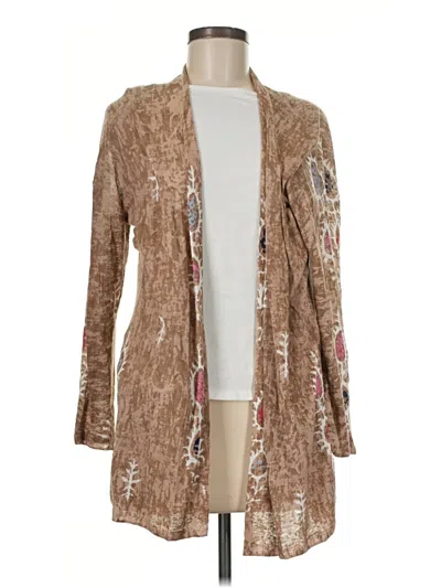 Pre-owned Nic + Zoe Kimono In Brown