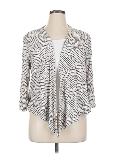 Pre-owned Nic + Zoe Kimono In Gray