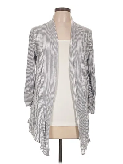 Pre-owned Nic + Zoe Kimono In Gray