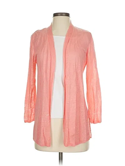 Pre-owned Nic + Zoe Kimono In Orange