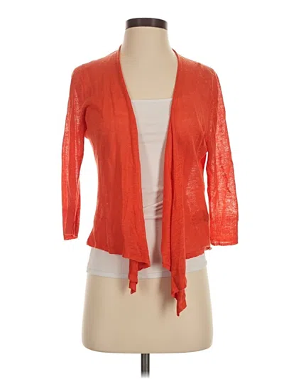 Pre-owned Nic + Zoe Kimono In Orange