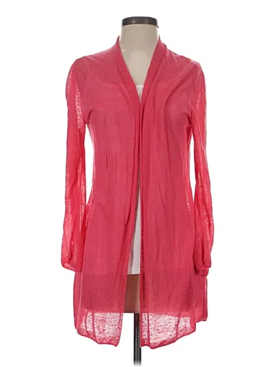Pre-owned Nic + Zoe Kimono In Pink