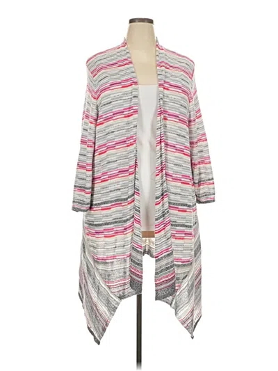 Pre-owned Nic + Zoe Kimono In Pink
