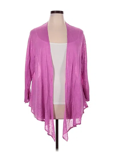 Pre-owned Nic + Zoe Kimono In Pink