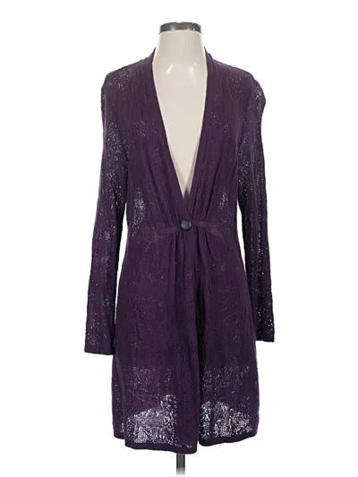 Pre-owned Nic + Zoe Kimono In Purple
