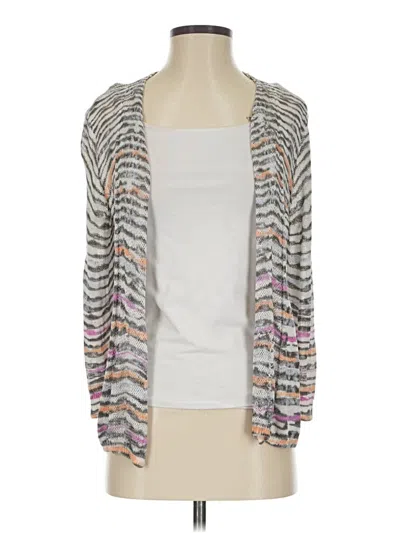 Pre-owned Nic + Zoe Kimono In Silver