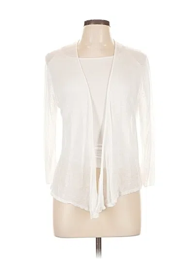 Pre-owned Nic + Zoe Kimono In White