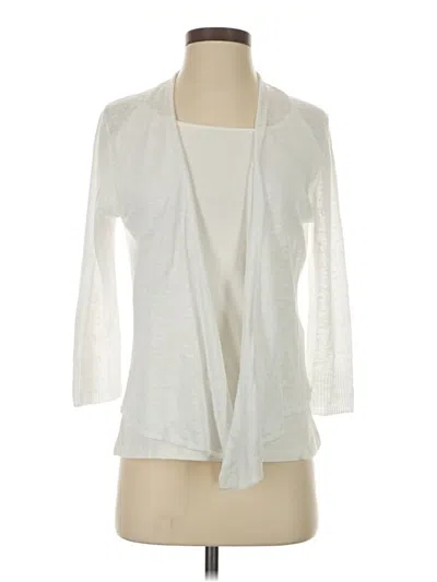 Pre-owned Nic + Zoe Kimono In White