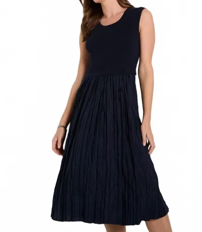 Nic + Zoe Kira Dress In Dark Indigo In Purple