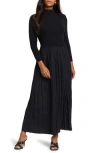 Nic + Zoe Nic+zoe Kira Long Sleeve Knit & Woven Dress