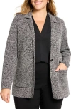 Nic + Zoe Nic+zoe Knit Blazer In Gray