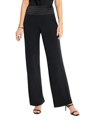 Nic + Zoe Nic+zoe Cummerbund Waist Crepe Pants In Black