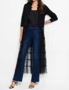 Nic + Zoe Knit Party Jacket In Black Onyx In Black