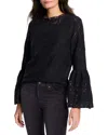 Nic + Zoe Nic+zoe Lace Stitch Bell Sleeve Top