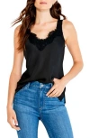 Nic + Zoe Lace Tank In Black
