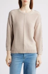 Nic + Zoe Nic+zoe Lace Up Relaxed Sweater