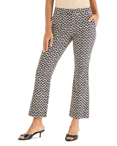 Nic + Zoe Nic+zoe Lacy Diamonds Plaza Demi Bootcut Pants In Multi