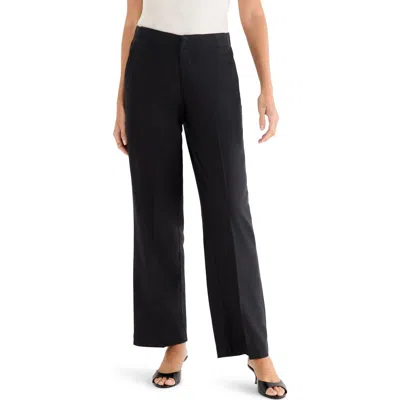 Nic + Zoe Nic+zoe Lenox Linen Blend Pants In Black