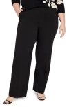 Nic + Zoe Nic+zoe Lenox Stretch Wide Leg Suit Pants In Black Onyx