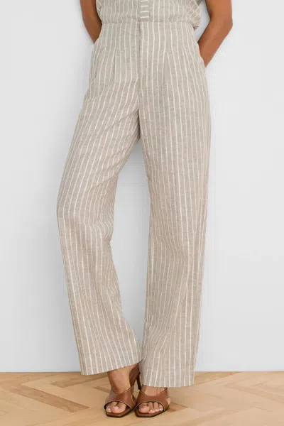 Nic + Zoe Lenox Wide Leg Pant In Neutral Multi In White