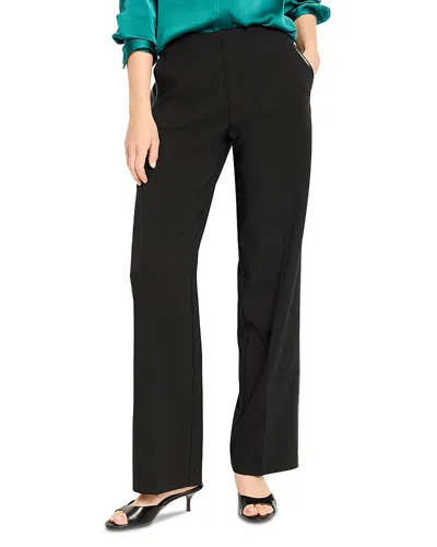 Nic + Zoe Nic+zoe Lenox Wide Leg Sleek Stretch Tuxedo Pants In Black