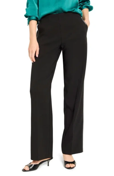 Nic + Zoe Nic+zoe Lenox Wide Leg Tuxedo Pants In Black
