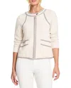 Nic + Zoe Nic+zoe Lined Up Knit Jacket In Neutral