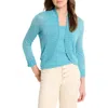 Nic + Zoe Nic+zoe Bolero Linen Blend Cardigan Sweater