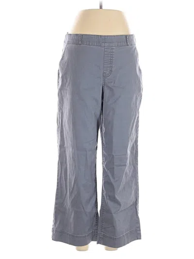 Pre-owned Nic + Zoe Linen Pants In Gray