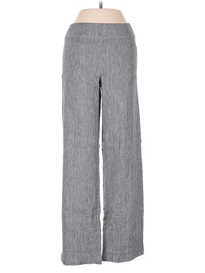 Pre-owned Nic + Zoe Linen Pants In Gray