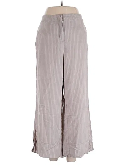 Pre-owned Nic + Zoe Linen Pants In Gray