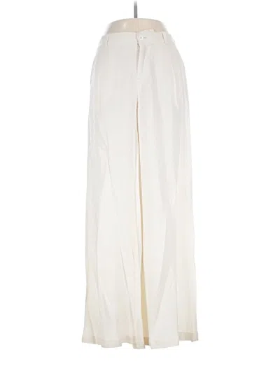 Pre-owned Nic + Zoe Linen Pants In Ivory